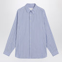 Maison Margiela Light blue striped cotton shirt