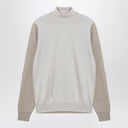Maison Margiela Two-tone wool turtleneck sweater