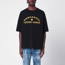Dsquared2 Black cotton T-shirt with logo