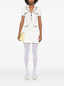 Self-Portrait ribbed-knit mini dress - Allure Absolue