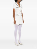 Self-Portrait ribbed-knit mini dress - Allure Absolue