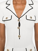 Self-Portrait ribbed-knit mini dress - Allure Absolue