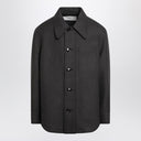 Ami Paris Anthracite grey wool shirt with pockets