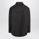 Ami Paris Anthracite grey wool shirt with pockets