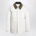 Ami Paris Ivory padded worker cotton jacket