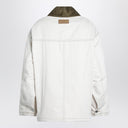 Ami Paris Ivory padded worker cotton jacket