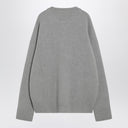 Ami Paris Grey wool cardigan Ami De Coeur