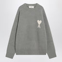 Ami Paris Grey wool blend sweater Ami De Coeur
