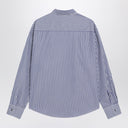 Ami Paris Ami De Coeur striped shirt in white and blue